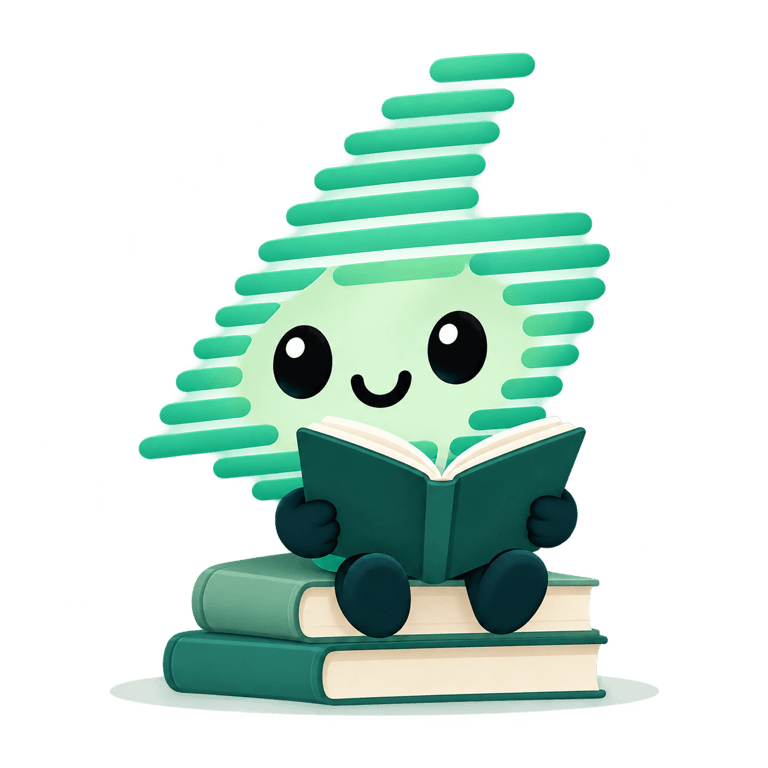 Bolt, Elite Reader’s reading companion, sitting on a stack of books